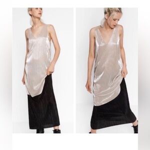 Zara golden and Black dress